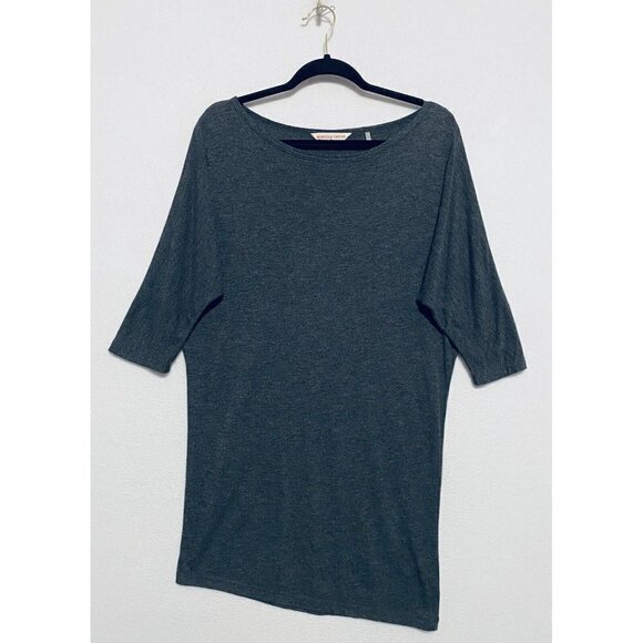 Rebecca Taylor Tunic Dress Womens Medium Gray Dolman Sleeve Asymmetrical Hem - Picture 1 of 7